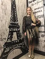Сукня Ясинія синя святкова ошатна для дівчинки Suzie, фото 6