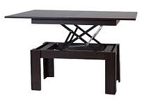 Стіл-трансформер Баттерфляй Венге журнальний із підіймальним механізмом для кухні та вітальні