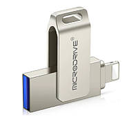 Флэш-накопитель MicroDrive 256ГБ 2в1 с интерфейсом для iPhone USB 3.0 /USB-A (Iphone7/8/11/12/13/14/ для Ipad)