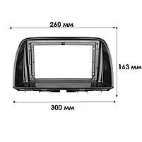 Перехідна рамка 9" Lesko для Mazda CX-5 2012-2016 (7341) Black 2 шт., фото 3