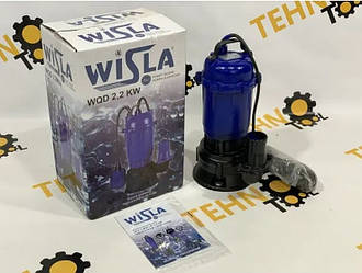 Насос фекальний Wisla wqd 2.2 кВт + поплавець