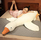 М'яка іграшка плюшевий гусак обіймуся 185 см, іграшка подушка великий гусак-антистрес, фото 8