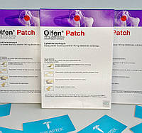Olfen Patch 5шт для облегчения боли, связанной с внезапными растяжениями, растяжениями или ушибами рук и ног