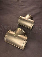 Трійник різьбовий нержавіючий DN50 (2") рівнопрохідний, н/ж сталь AISI304, PN10 (150 PSI), різьба BSPP