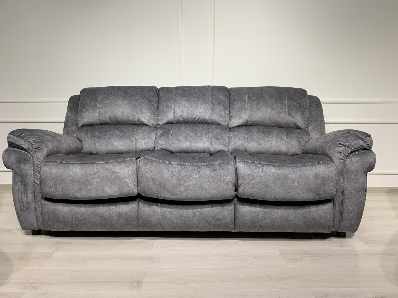 Диван розкладний якісний велюровий сірий Бенсон