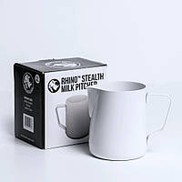 Питчер Rhino 600 Coffee Gear Stealth White Teflon Белый молочник