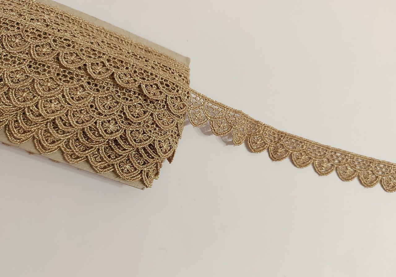 Мереживо кружево макраме на метраж бежеву 1,8 см.Тайланд Ціна за 1 метр