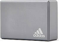 Блок для йоги Adidas YOGA BLOCK серый ADYG-20100FOAM