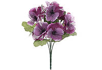 Квітка штучна Букет фіалок бузковий, 28см. (714-138)