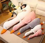 М'яка іграшка плюшевий гусак обіймуся 105 см, іграшка подушка великий гусак-антистрес, фото 8