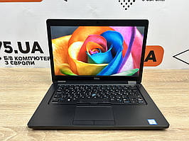 Ноутбук Dell Latitude E5480, 14" IPS Touch (сенсор) i5-6300HQ (4 ядра), DDR4 8ГБ, SSD 256ГБ, Type-C ,Win10 Pro
