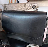 Зручна жіночий клатч шоколад якісна якісна маленька сумка крос боді з ременем через плече сумка з екошкіри, фото 7