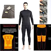 Термобілизна з підігрівом двошарова "Eco-obigriv BPE-10" 5V 2USB з контролером температури, 10 зон обігріву B L