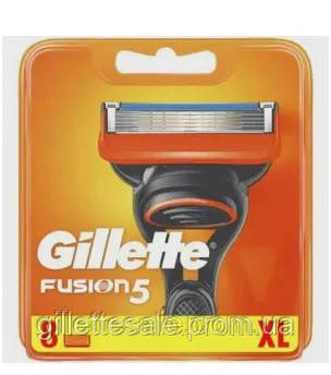 Gillette Fusion 8 шт. в пакованні змінні касети для гоління (оригінал джилет)