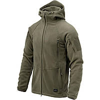 Флісова куртка Helikon-Tex Patriot Jacket MK2 Hybrid Fleece, тактична фліска з капюшономНАТО олива вафелька