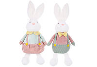 Декоративна м'яка іграшка великоднього ]кролика 55 см Хлопчик та дівчинка (ціна за 1 шт)