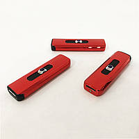Зажигалка электрическая, электронная зажигалка спиральная подарочная, сенсорная USB. JT-490 Цвет: красный