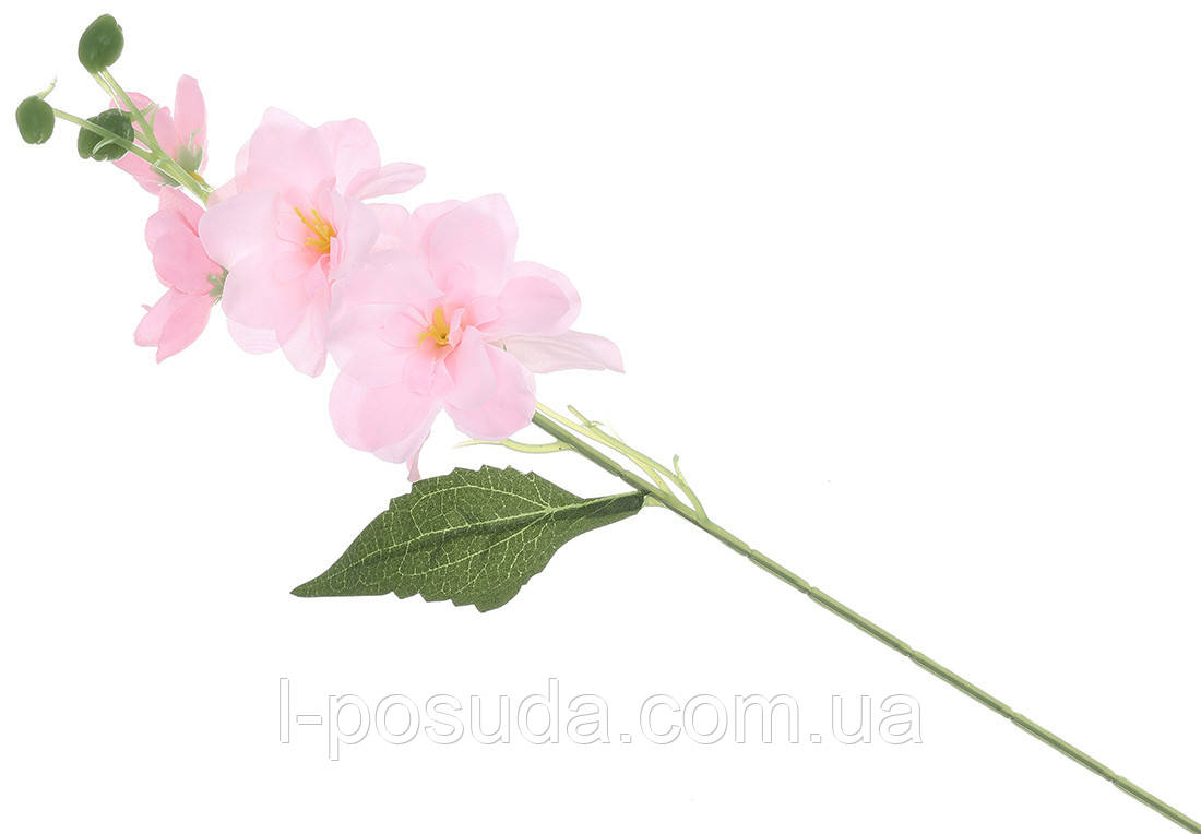 Гілка бегонії штучної рожева 40см, фото 1