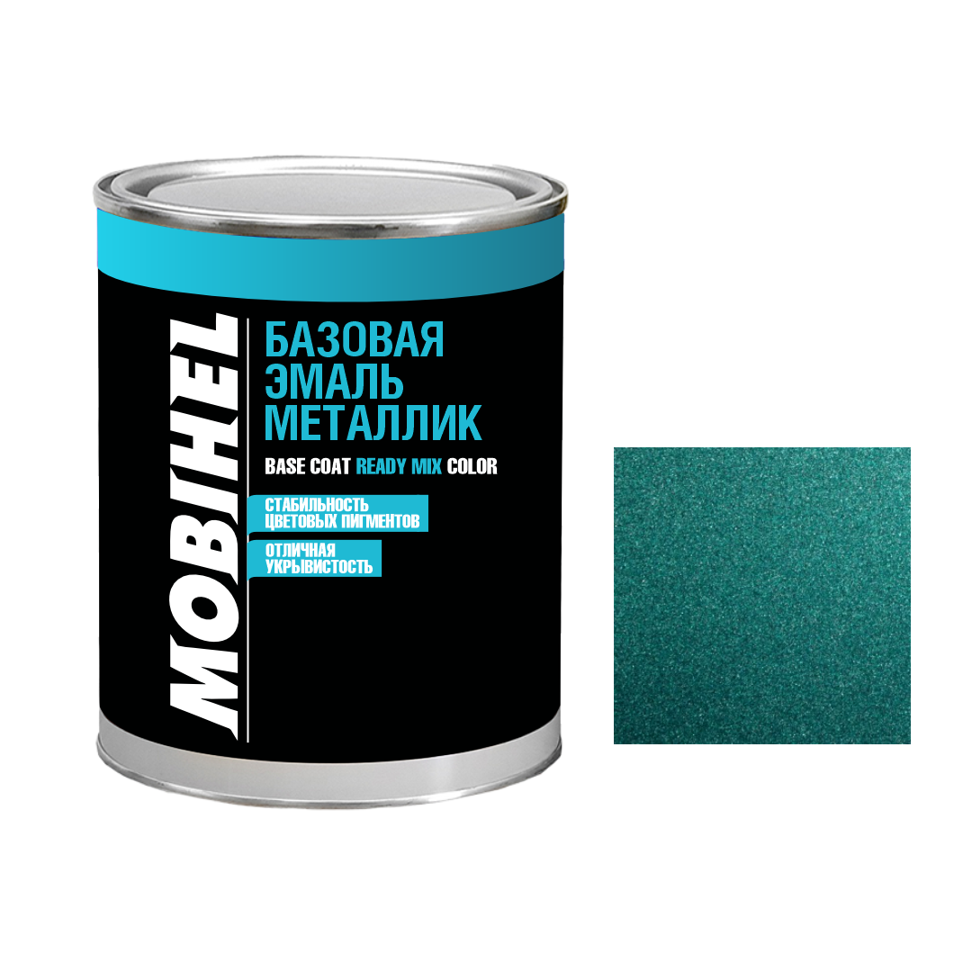 Купить Авто краска (автоэмаль) металлик Mobihel (Мобихел) 385 Изумруд ...