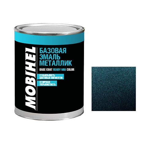 Авто фарба (автоемаль) металік Mobihel (Мобихел) 498 Блакитно-синя 1л, фото 1