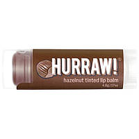 HURRAW! Hazelnut Tinted Lip Balm Бальзам для губ з ароматом фундука (шоколадний відтінок), 4.8 г