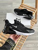 Мужские кроссовки Nike Air Max 270 Black/White (черно-белые) кроссы сезон весна-лето Y11497