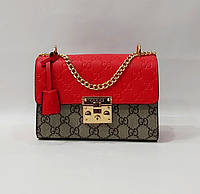 Женская красная сумка Гуччи Gucci
