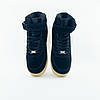 Зимові Чоловічі Кросівки Nike Air Force 1 Winter High Black / Найк Аїр Форс 1 Високі Чорні (Хутро), фото 6