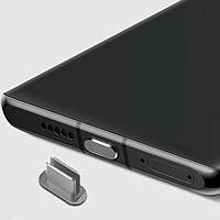 Заглушка USB-C для iPhone 15 Серая