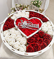 Подарунковий Набір мильних троянд, Подарунок для дівчини, жінки, дружини на День Народження, День Святого Валентина, Квіти з мила
