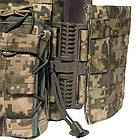 Плитоноска 2ARMOR з плитами 4+ клас ДСТУ 8782:2018 Cordura 1000D з напашником Піксель, фото 5