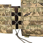 Плитоноска багатофунціональна 2ARMOR Cordura 1000 D під плити 30х25 см зі швидким скидом Піксель, фото 11