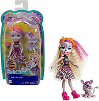 Кукла зебра Зеди Энчантималс 15 см Mattel Enchantimals Zadie Zebra Doll GTM27 оригинал