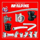 Труба розтяжна для унітазу гофра 180-230 мм з ущільнювачем WC-F18R McALPINE, фото 7