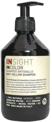 Шампунь для волосся Insight Incolor Anti-Yellow Shampoo, 400 мл