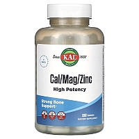 Кальций Магний Цинк KAL "Cal / Mag / Zinc" высокой эффективности (250 таблеток)