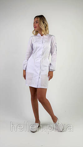 Жіночий медичний халат "Вірджинія. Я українка", фото 1