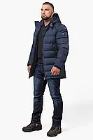Braggart Aggressive | Зимняя мужская износостойкая курточка в тёмно-синем цвете модель 63901