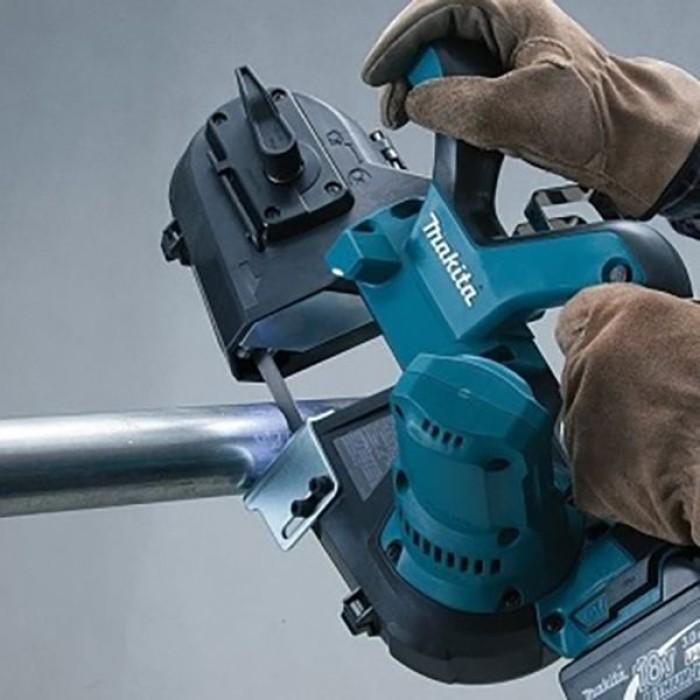 Аккумуляторная ленточная пила Makita DPB181RFE (18 В, 2х3 А*ч) - фото 4 - id-p2069629418