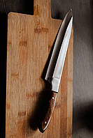 Кухонный нож ручной работы «Шеф #11» из стали 65х13/57 HRC.