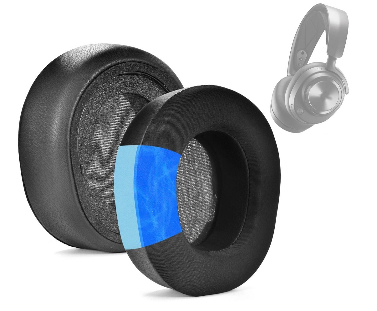 Амбушури для навушників SteelSeries Arctis Nova Pro Охолоджувальний гель, фото 1