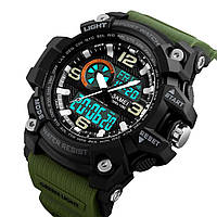 Часы спортивные SKMEI 1283AG ARMY GREEN | Водостойкие тактические часы | Модные CH-167 мужские часы