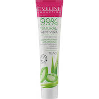 Оригінал! Крем для депиляции Eveline Cosmetics Natural Aloe Vera для чувств. кожи ног, рук и бикини 125 мл
