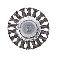 Щітка кільцева 100 мм для дриля, 1/4" (пучки крученого дроту) INTERTOOL BT-8100