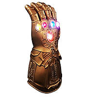 Детская перчатка светящегося Таноса. Мстители: Война Бесконечности. Перчатка бесконечности 30 см