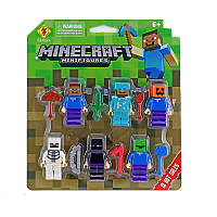 Минифигурки Minecraft Майнкрафт 6 шт