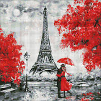 Алмазная мозаика "Дождливый Париж" 40х40см [tsi190153-ТCІ]
