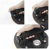 Вакуумна присоска Bigstren 22479 з манометром та насосом для скла та плитки Кейс вантажопідйомність 200 кг Польща, фото 9