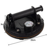 Вакуумна присоска Bigstren 22479 з манометром та насосом для скла та плитки Кейс вантажопідйомність 200 кг Польща, фото 7