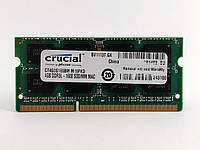 Оперативная память для ноутбука SODIMM Crucial DDR3L 4Gb 1600MHz PC3L-12800S (CT4G3S160BM.M16FKD) Б/У